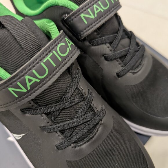 Nautica Boys Sneakers Athletic Running Shoe One-Strap Bungee Little kids size 3 - Picture 5 of 7